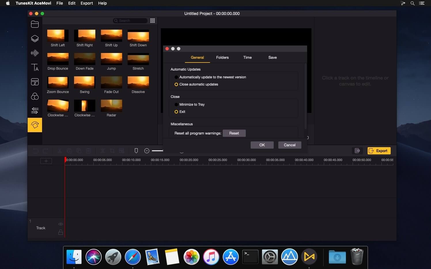 TunesKit AceMovi Video Editor Free Download for macOS