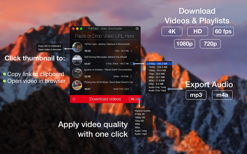 Direct Download PullTube For MAC