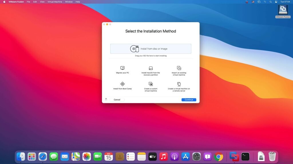 VMware Fusion Pro 26H1 screenshot
