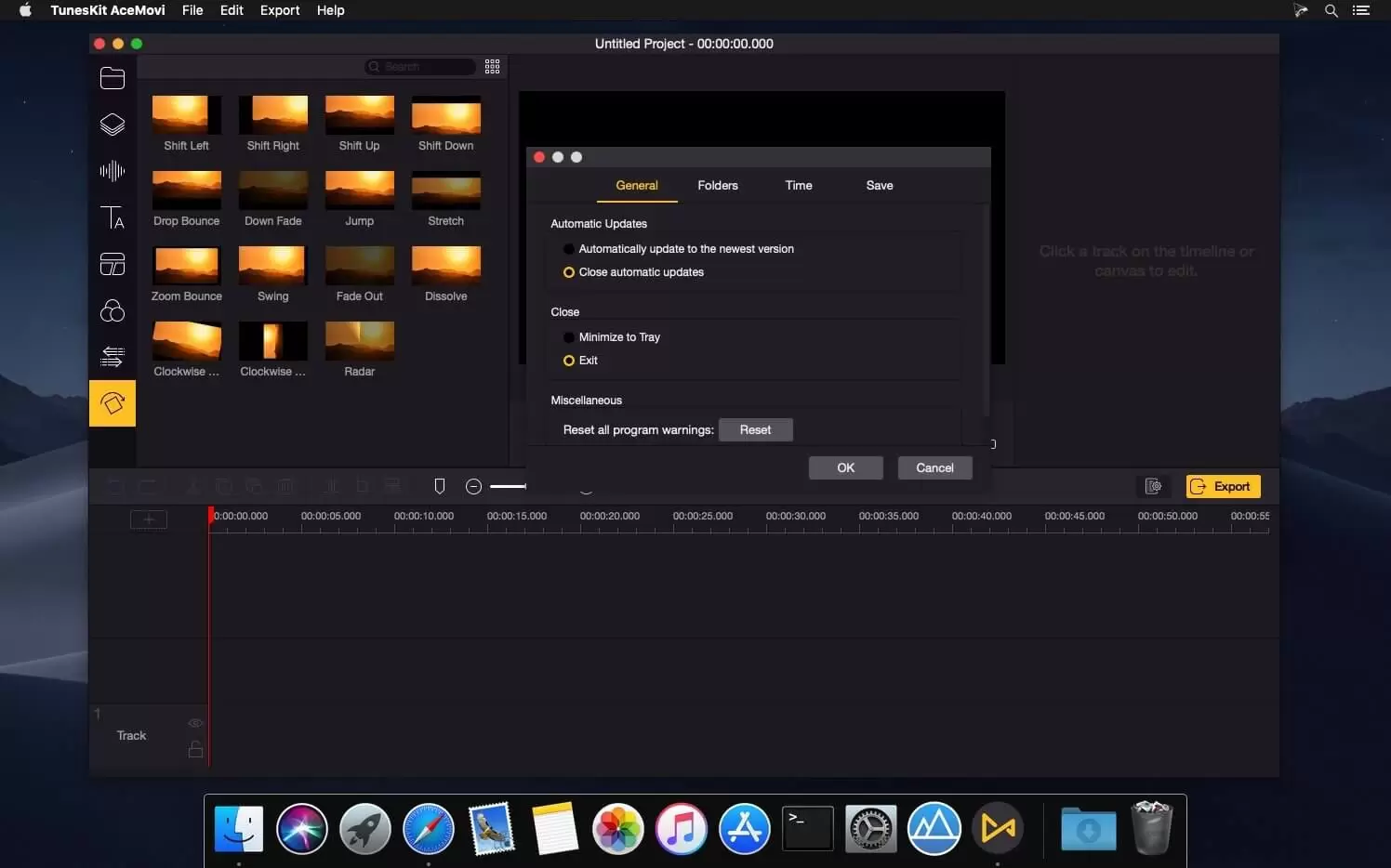 TunesKit AceMovi Video Editor Free Download for macOS